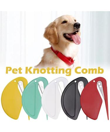 Pet Knotting Comb 2024 New De Knotting Comb for Dog and Cat Pet Dog Shedding Brush Puppy Kitten Brush Hair Removal Tool Knotting Comb Pet Grooming Tool Tangle Remover Leaf-Black Onesize - Buy Online on SooperMarket.com