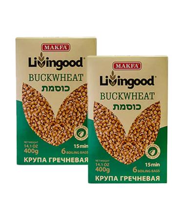 Makfa and Zhitnica Buckwheat 800g & 400g | Good Source Of Fiber & Protein | Whole Grain | Nutty Flavor | Healthy & Delicious Meals (2 Pack Makfa 400g) Makfa 400g 2 Pack