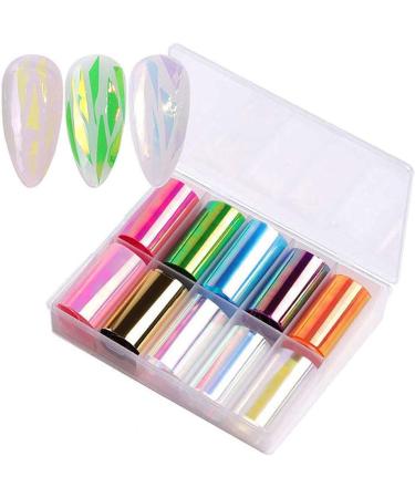 Dornail Aurora Nail Foil Stickers: Broken Glass Paper Nail Decals for Nail Art Decor - Buy Online on SooperMarket.com