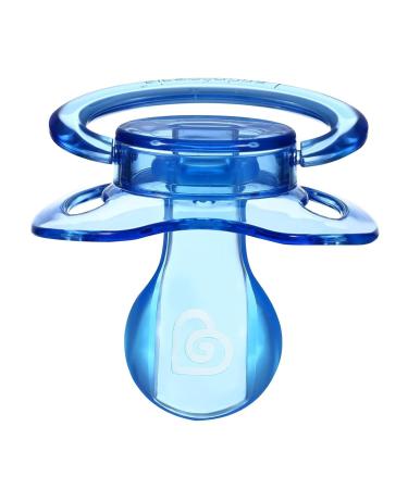 Landofgenie Adult Size Pacifier - Large Shield Gloss Transparent Design - 2 Pack (Blue & Pink) - International Shipping Available - Buy Online on SooperMarket.com