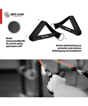 Brank Sports Resistance Tapes - Ultimate Muscle Building Fitness Straps | High-Quality Resistance Bands for Strength Training | Free Training Guide Included - Full Pack - Buy Online on SooperMarket.com