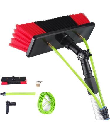 5m-12m Window Cleaning Telescopic Pole Water Fed Extendable Brush Suitable For Cleaner Conservatory Roof Photovoltaic Panel Cleaning Photovoltaic Panel Cleaning/window Clean 35cm Brush Head 6M/21FT