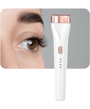 Electric Heated Eyelash Curler Rechargeable for Women Girl Gift Lightweight Lash Curler Handheld USB Heater for Travel white - Buy Online on SooperMarket.com