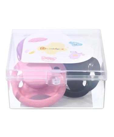 Landofgenie Adult Size Pacifier - Large Teat Shield 3pcs Set in Black Pink Purple | Bone Shape - Perfect for Adults - Buy Online on SooperMarket.com