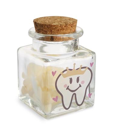 HAMUIERS Baby Tooth Fairy Box - Glass Tooth Holder for Kids First Teeth, Keepsake Gift for Girls - Buy Online on SooperMarket.com