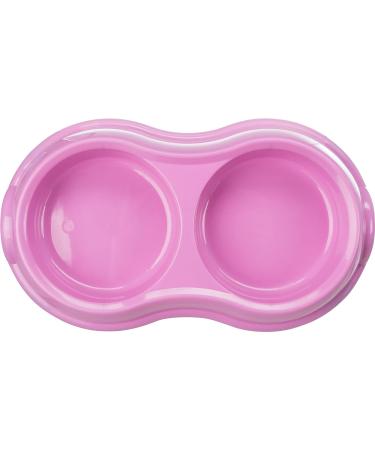 Trixie Light Weight Version Plastic Double Bowl for Cat 200 ml Assorted Colors 1 Count (Pack of 1) - Buy Online on SooperMarket.com