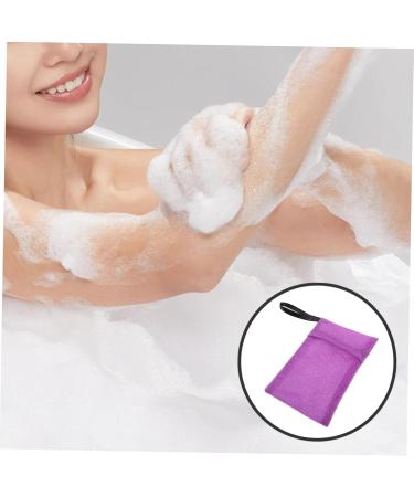 minkissy Bath Bag Shampoo Soap Cleansing Nylon Purple Gloves - Buy Online on SooperMarket.com
