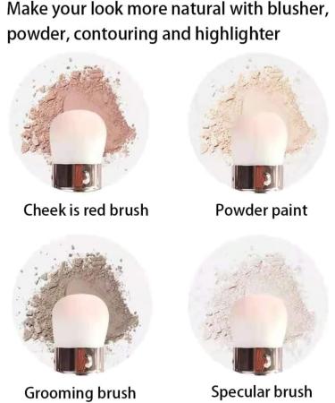 Retractable Makeup Brush Portable Face Blush Powder Brush Makeup Tool for Travel Powder Brushes - Buy Online on SooperMarket.com