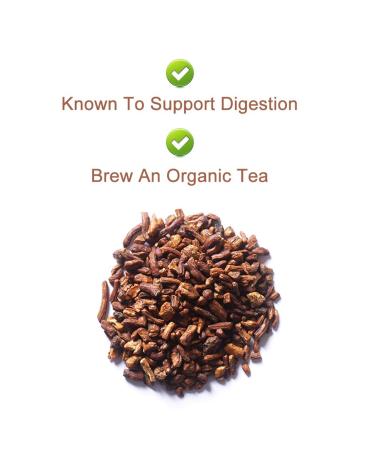 Organic Roasted Dandelion Root Tea - 130g Vegan Non-GMO Gluten-Free | Support Liver Health - Buy Online on SooperMarket.com