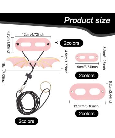 WEBEEDY 2 Sets Bearded Dragon Lizard Harness Leash 3 Size Pack Leather Adjustable Dinosaur Wing Lizard Harness Leash for Bearded Dragon Lizard Reptiles Safety Outdoor Walking - Buy Online on SooperMarket.com