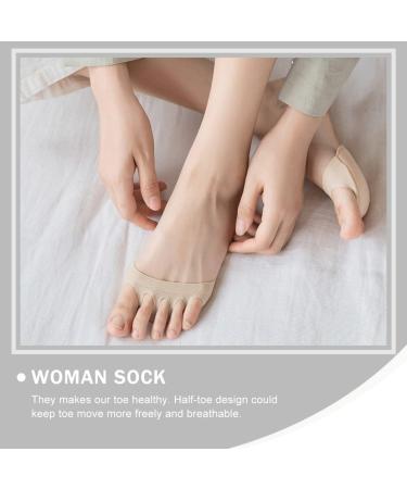 DOITOOL Womens 20 Pairs Cushion Honeycomb Metatarsalgia Socks - Invisible Half Toe Separator Non-Slip Sandals - Buy Online on SooperMarket.com