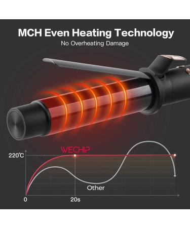 360 Rotating Automatic Hair Curler with Nano Titanium Coating - Large Barrel Curling Wand 32mm - LCD Display 140-220 C - Ideal for Long Medium Hair - Buy Online on SooperMarket.com