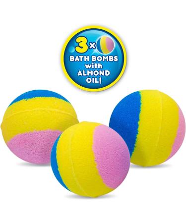 Inkee Rainbow Bath Bombs 3-Pack | Fragrant Kids Bath Time with Almond Oil & Colorful Layers - Buy Online on SooperMarket.com