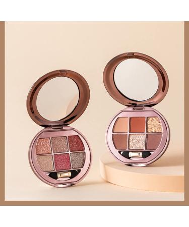 UIFCB Glitter Eyeshadow Palette - 6 Color Sparkle Shimmer Eye Shadow Makeup Set - Buy Online on SooperMarket.com