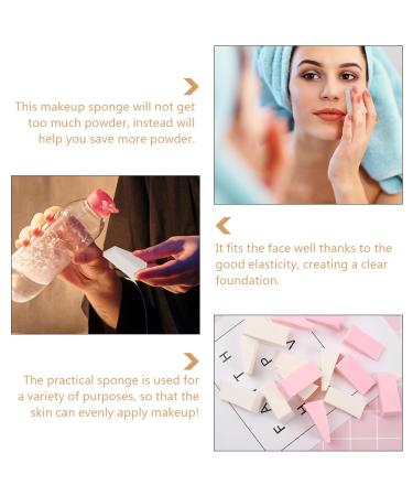 FRCOLOR 30pcs Mini Makeup Sponges - Triangular Powder Puff & Cosmetic Applicator - Small Makeup Wedges for Flawless Application - Buy Online on SooperMarket.com