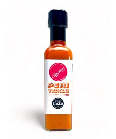 The Cheeky Indian Peri Tickle Hot Tangy & Spicy Pickle Sauce Ideal for Marinade Dips Made In Small Batches In UK 100% Natural & Organic Suitable for Vegetarians Dairy-Gluten Free 220g