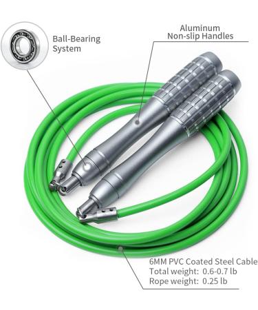Hererope Weighted Jump Rope for Women and Men - 1LB Adjustable Heavy Rope for Fitness, High-Intensity Workouts - Crossfit, Boxing - 8'6 (5'4.5 - 5'9) - Buy Online on SooperMarket.com