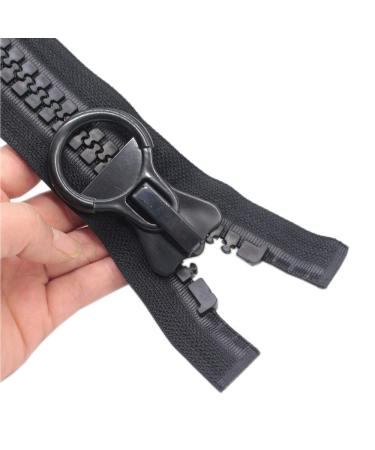 YaHoGa 80cm 20 Super Large Separating Giant Plastic Zippers for Sewing Tents Coats Overcoats Boat Cover Canvas Heavy Duty Huge Resin Vislon Zippers (31 Black) Black 31 80cm