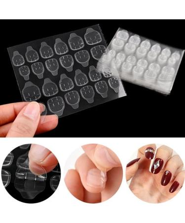 30 Sheets Nail Adhesive Tabs Nail Glue Stickers Double Sided Nail Jelly Glue for Manicure Decoration. - Buy Online on SooperMarket.com