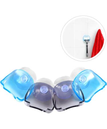 Osaladi 8-Piece Razor Holder Set - Wall Organizer Hooks for Clothes & Bathroom - Blue/Gray - Durable Plastic Rack - Perfect for Efficient Storage - Buy Online on SooperMarket.com