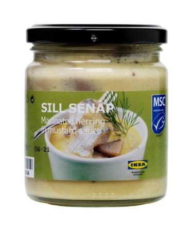 SILL SENAP Marinated Herring with Mustard Sauce - Flavorful Delicacy 250g