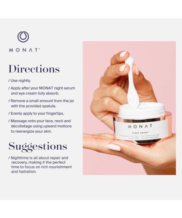 Monat Night Heaven Cr me - Intensive Hydrating Anti-Aging Night Cream with Shea Butter & Avocado Oil for Plump Youthful Skin | International Shipping - Buy Online on SooperMarket.com