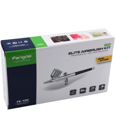 Timbertech Professional Double Action Airbrush BD-130 with 0.3mm Nozzles & Needles for Cake Decorating, Painting, Tattoo, Models - Art Craft Tool - Buy Online on SooperMarket.com