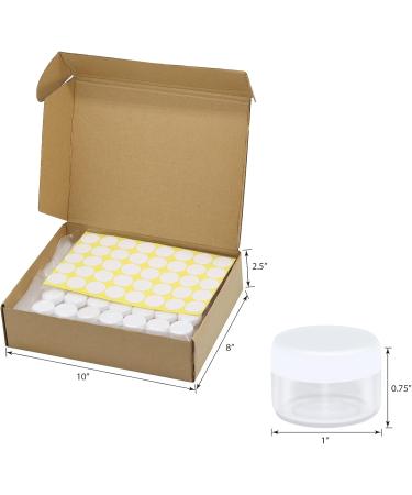 100 Pieces Mini Clear Cosmetic Bottles - 5ml Empty Jars for Lip Balm Lotion & Cream | Transparent Screw Cap Containers - Yellow Set - Buy Online on SooperMarket.com