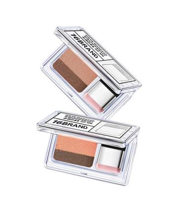 Lazy Eyeshadow Two-Tone Glitter Palette | Waterproof & Long Lasting | Easy Makeup Set with Brush - Buy Online on SooperMarket.com
