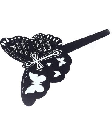 Memorial Stake Plaque Markers Graveyard Decoration Garden for Butterfly Black Plaques - Buy Online on SooperMarket.com