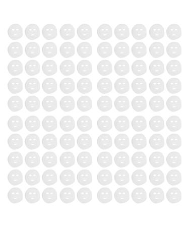 100pcs Precut Gauze Facial Mask Sheets - Disposable DIY Face Masks for Salons | Strong Water Absorption - Buy Online on SooperMarket.com