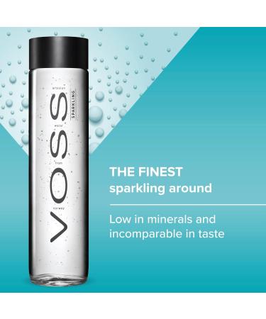 Voss Artesian Sparkling Glacier Water 0.8L - Premium Glass Bottled Water for International Shipping - Buy Online on SooperMarket.com