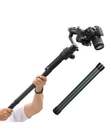DH10 Upgrade Gimbal Extension Pole Carbon Fiber Bar Lightweight but Strong 1/4" Universal Rod Compatible with DJI Ronin S, Ronin SC, OSMO Mobile 3, OM 4, ZHIYUN Crane 2 V2 Stabilizer DSLR Camera