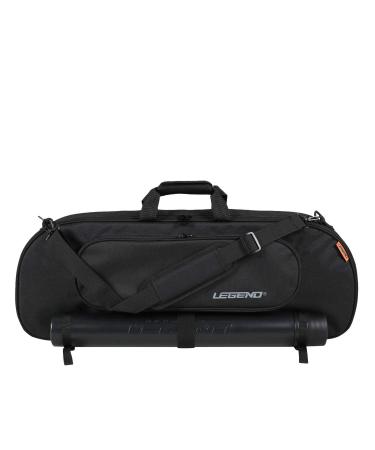 Legend RCV Recurve Bow Case - With Tube Arrow Holder Padded Takedown Case for Archery Accessories - Superior Protective Materials Black