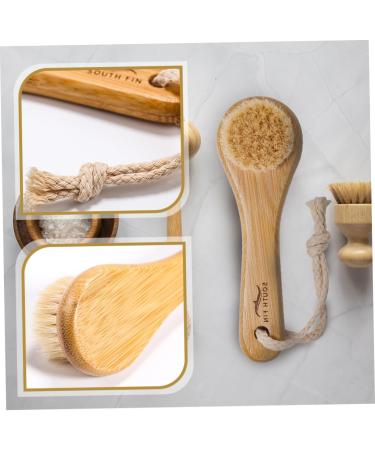Housoutil Horse Hair Face Brush - Gentle Exfoliating Pore Cleaner & Facial Cleansing Brush for Dead Skin Removal - Buy Online on SooperMarket.com