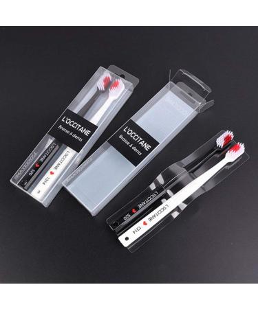 PiniceCore Heart Shaped Couple Toothbrushes - Eco-Friendly Nano Dental Care Brushes (Black/White) - Buy Online on SooperMarket.com