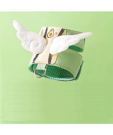 Fueegue Cat Harness with Leash Escape Proof Adjustable Soft for Cats and Dogs Puppy Harness Avocado L