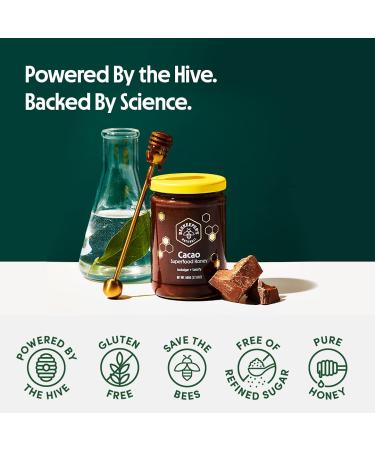 Beekeeper's Naturals Superfood Honey Cacao 17.6 oz (500g) | Organic & Nutrient-Rich Delight - Buy Online on SooperMarket.com