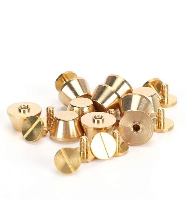 Mothinessto Handbag Flat Rivets Corrosion Resistant 10pcs 12mm Feet Nail Head for DIY Leather Craft