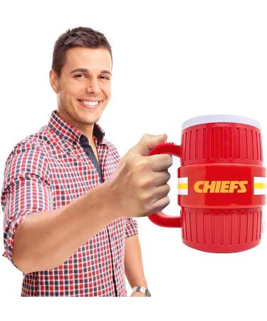 NFL Kansas City Chiefs 44oz Water Cooler Travel Mug - Hot/Cold Beverages - Durable Team Color Design - Buy Online on SooperMarket.com