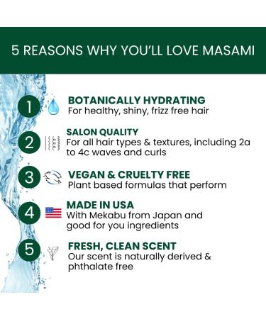 Buy MASAMI Mekabu Hydrating Shampoo - Sulfate-Free Paraben-Free Vegan | International Shipping Available - Buy Online on SooperMarket.com
