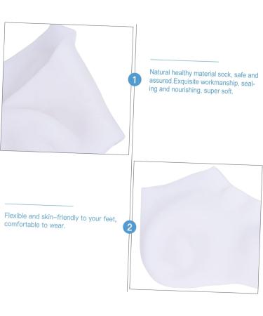 minkissy 2 Pairs Protective Socks Pumps High Heels for Women Socks for Moisturizing Feet Heel Moisturizing Socks Heel Boots Gel Preserve Moisture Sock Pedicure Miss Sebs Cotton Socks White - Buy Online on SooperMarket.com