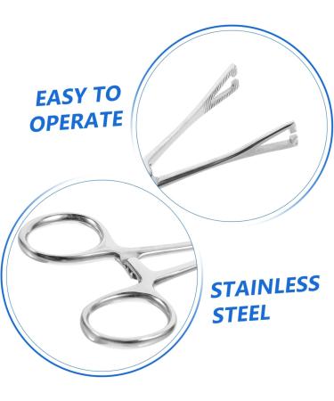 CORHAD Reptile Feeding Clip Reptile Tongs Feeding Reptile Tools Stainless Steel Silver - Buy Online on SooperMarket.com