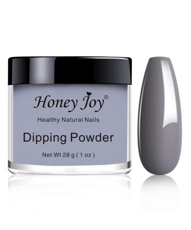 28g/Box Fine Dipping Powder Gray Colors No Need Lamp Cure Dip Powder Nails Like Gel Polish Effect Even & Smooth Finishing (no.48) HJ-ND064B-No.48