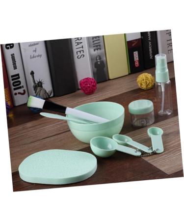 minkissy Makeup makeup tool kit makeup Brush spatulas Puff Soaking Bottle Gauges facial spoon makeup Spray Bottle makeup Bowl makeup mixing large makeup Mask medium Green - Buy Online on SooperMarket.com