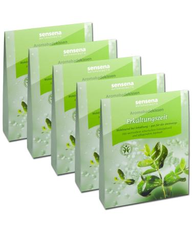Natural cosmetics aroma bath pillow value pack "Cold season" 5x 60 g