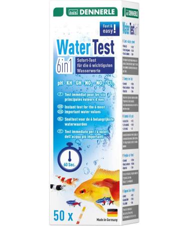 Dennerle Water Test 6in1 - fast and reliable water test (50 test strips)