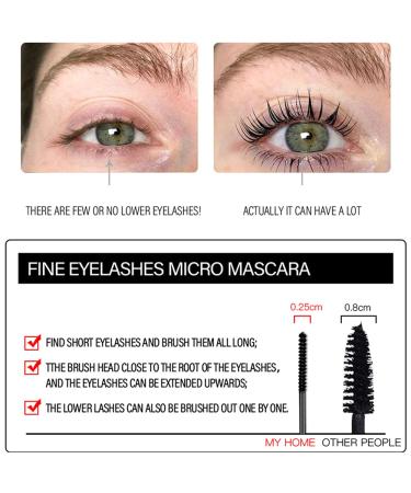 Waterproof Volumizing Mascara for Fine Short Eyelashes - Intense Black, Washable, Lengthening Formula for Women - 0.1 fl. oz - Buy Online on SooperMarket.com