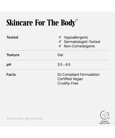 N cessaire Eucalyptus Body Wash 250ml - Multi-Vitamin Gel Cleanser, Hypoallergenic & Dermatologist-Tested - Nourish, Soften, No SLS/SLES - Buy Online on SooperMarket.com