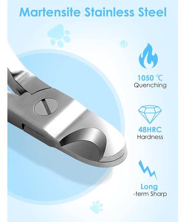 Gobeigo Professional Dog Nail Clippers - Heavy Duty Trimmer with Sharp Steel Blade for Large Dogs and Cats - Ergonomic Non-Slip Handles Included - Buy Online on SooperMarket.com